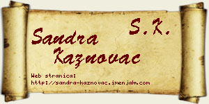 Sandra Kaznovac vizit kartica